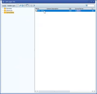 Shtoni server në SAP GUI 740 në 3 hapa të thjeshtë : SAP GUI version 740 me një server të ri të aplikimit të përcaktuar