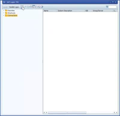 Fügen Sie den Server in SAP GUI 740 in drei einfachen Schritten hinzu : Neues Element in SAP GUI 740 hinzufügen