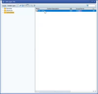 Thêm máy chủ trong SAP GUI 740 trong 3 bước đơn giản : Danh sách máy chủ SAP LOGON trong GUI GUI 740
