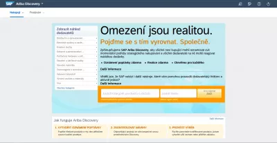 SAP Ariba: έγινε εύκολη η αλλαγή της γλώσσας της διεπαφής : Διεπαφή SAP Ariba στα Τσεχικά