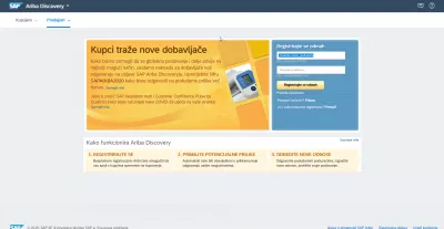 SAP Ariba: mengubah bahasa antarmuka menjadi mudah : Antarmuka SAP Ariba dalam bahasa Kroasia