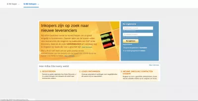 SAP Ariba: interfeys dilini dəyişdirmək asanlaşdırıldı : Holland dilində SAP Ariba kəşfi interfeysi