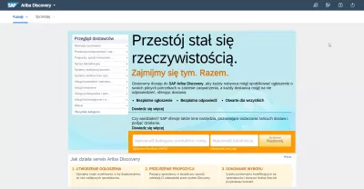 SAP Ariba: simplificarea limbajului interfeței : Interfața SAP Ariba în poloneză pe Google Chrome