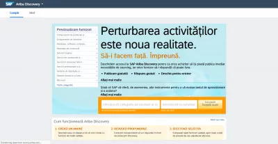 SAP Ariba: es facilita el canvi d’idioma de la interfície : Interfície SAP Ariba en romanès