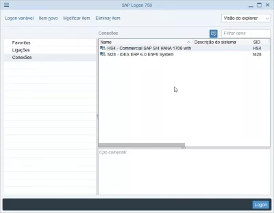 تغيير لغة تسجيل الدخول SAP NetWeaver في 2 خطوات سهلة : تسجيل الدخول SAP باللغة البرتغالية
