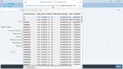 SAP S/4 HANA में विक्रय ऑर्डर कैसे बनाएं : विक्रय आदेश सूची में विक्रय आदेश देखना