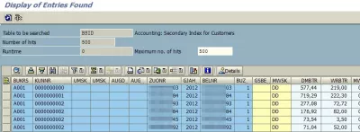 Фактуриране на фактурата в SAP : Показва се списък с фактури за клиенти