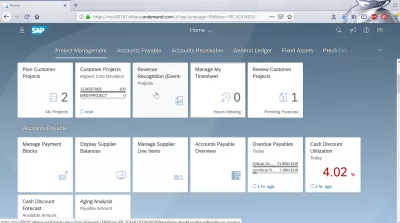 Administrer mit timeseddel og begivenhedsbaseret indtægtsgenkendelse i SAP Cloud : Begivenhedsbaseret indtægtsgenkendelse i SAP FIORI-applikationsliste