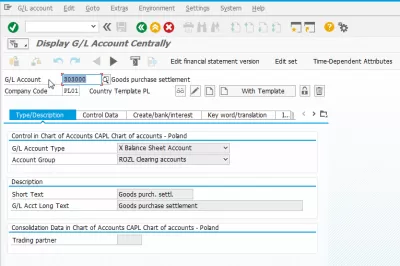 كيفية حل SAP خطأ فقط ضريبة الإدخال مسموح بالحساب أثناء إنشاء الفاتورة : عرض حساب دفتر الأستاذ العام في المعاملات FS00