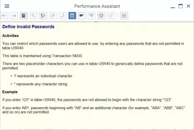 SAPパスワードポリシー：それを安全に管理する方法？ : SAP無効なパスワードコンテキストヘルプ