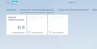 List of SAP S4 HANA FIORI 앱 : 컬렉션 관리를위한 분석 SAP S4 HANA FIORI 앱