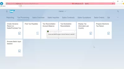 List of SAP S4 HANA FIORI εφαρμογές : Φορολογική Επεξεργασία SAP S4 HANA FIORI εφαρμογές