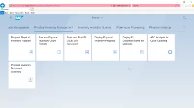 List of Aplikasi SAP S4 HANA FIORI : Manajemen Inventaris Fisik aplikasi SAP S4 HANA FIORI