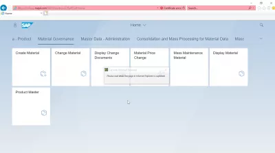List of Aplicații SAP S4 HANA FIORI : Aplicații pentru guvernanță materială SAP S4 HANA FIORI