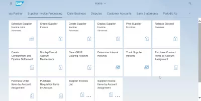 List of SAP S4 HANA FIORI εφαρμογές : Επεξεργασία τιμολογίου προμηθευτή SAP S4 HANA FIORI εφαρμογές
