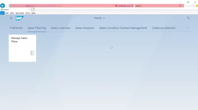 List of แอพ SAP S4 HANA FIORI : การวางแผนการขายแอพ SAP S4 HANA FIORI