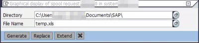 როგორ უნდა ექსპორტირებული SAP ანგარიში Excel- ში 3 მარტივ ნაბიჯში? : Spool მოთხოვნის ექსპორტის დირექტორია გრაფიკული ჩვენება