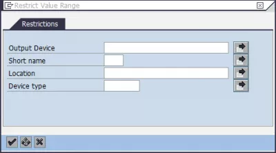 SAP hesabatını Excelə 3 asan addımda necə ixrac etmək olar? : SAP-da printer seçimi üçün dəyər aralığını məhdudlaşdırın