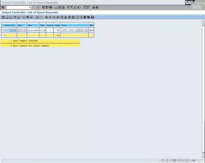 Как да експортирате SAP отчет в Excel в 3 лесни стъпки? : Списък на изходния контролер на екрана за заявки за макари