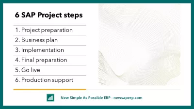 성공적인 SAP 프로젝트 관리 : 6 단계